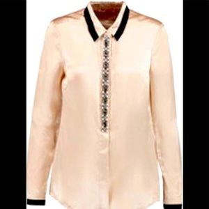 Tory Burch Embellished Blouse Sz 12